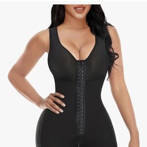 Elegant Black Shapewear Bodysuit Faja